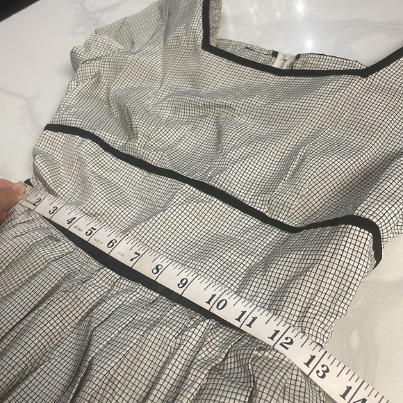 Vintage 1950s Betty Lane Striped Chiffon Dress - Picture 7 of 11